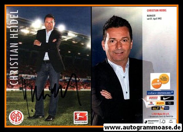 Autogramm Fussball | FSV Mainz 05 | 2012 | Christian HEIDEL