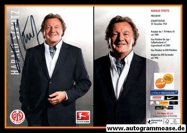 Autogramm Fussball | FSV Mainz 05 | 2012 | Harald STRUTZ