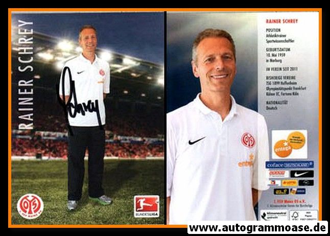 Autogramm Fussball | FSV Mainz 05 | 2012 | Rainer SCHREY