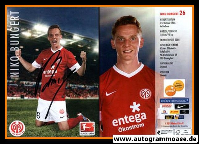 Autogramm Fussball | FSV Mainz 05 | 2012 | Niko BUNGERT