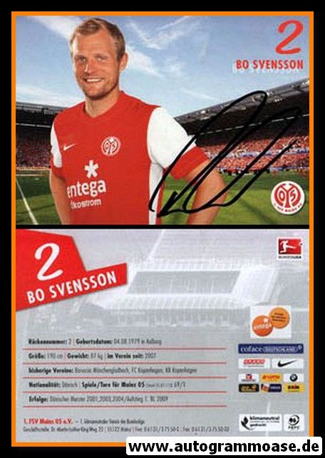 Autogramm Fussball | FSV Mainz 05 | 2011 | Bo SVENSSON