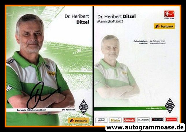 Autogramm Fussball | Borussia Mönchengladbach | 2014 | Heribert DITZEL