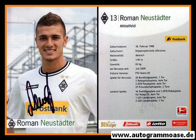 Autogramm Fussball | Borussia Mönchengladbach | 2011 | Roman NEUSTÄDTER