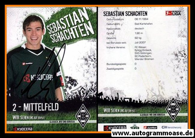 Autogramm Fussball | Borussia Mönchengladbach | 2007 | Sebastian SCHACHTEN