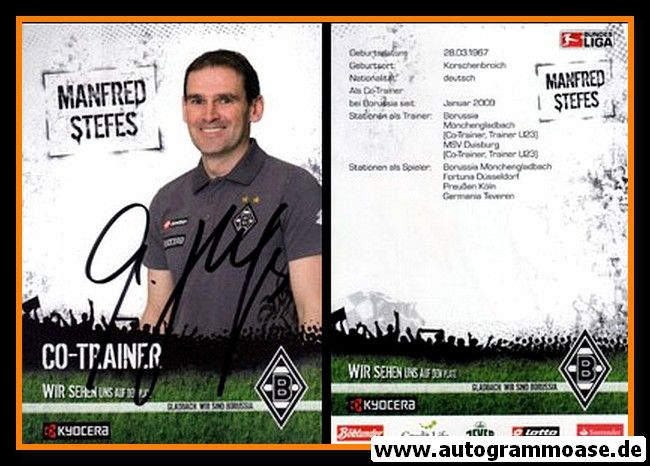 Autogramm Fussball | Borussia Mönchengladbach | 2008 | Manfred STEFES