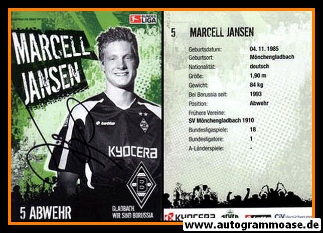 Autogramm Fussball | Borussia Mönchengladbach | 2005 | Marcell JANSEN