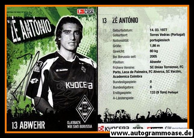 Autogramm Fussball | Borussia Mönchengladbach | 2005 | Ze ANTONIO