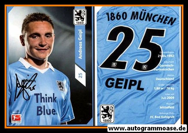 Autogramm Fussball | TSV 1860 München | 2013 | Andreas GEIPL