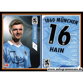 Autogramm Fussball | TSV 1860 München | 2013 | Stephan HAIN