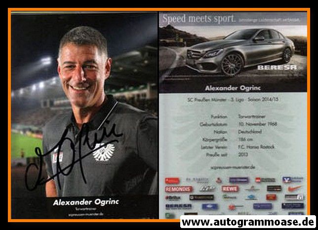 Autogramm Fussball | Preussen Münster | 2014 | Alexander OGRINC