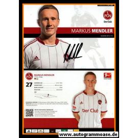 Autogramm Fussball | 1. FC Nürnberg | 2012 | Markus MENDLER