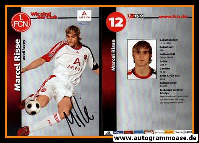 Autogramm Fussball | 1. FC Nürnberg | 2008 Ball | Marcel RISSE