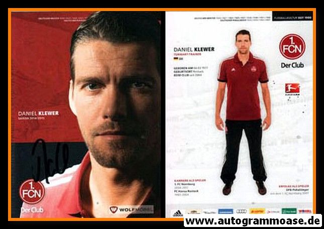 Autogramm Fussball | 1. FC Nürnberg | 2014 | Daniel KLEWER