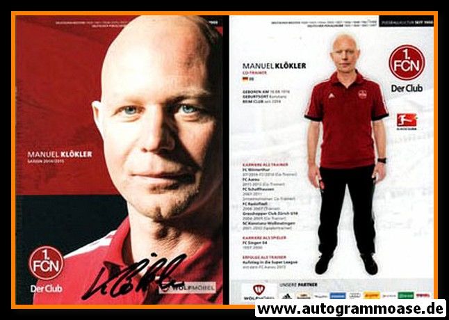Autogramm Fussball | 1. FC Nürnberg | 2014 | Manuel KLÖKLER
