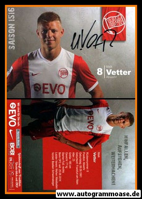 Autogramm Fussball | Kickers Offenbach | 2015 | Maik VETTER