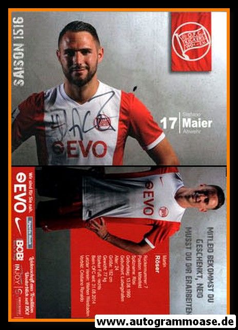 Autogramm Fussball | Kickers Offenbach | 2015 | Stefano MAIER