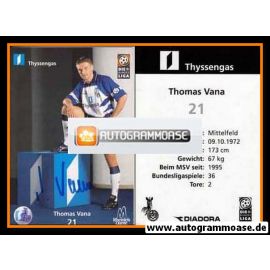 Autogramm Fussball | MSV Duisburg | 1998 | Thomas VANA