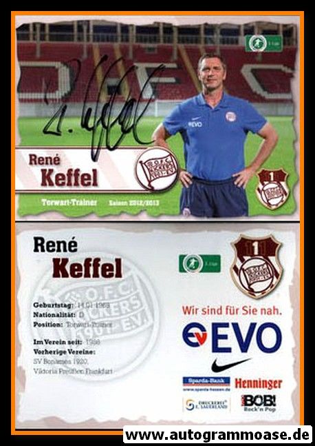 Autogramm Fussball | Kickers Offenbach | 2012 | Rene KEFFEL