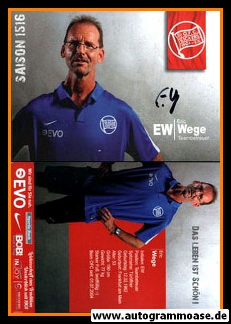 Autogramm Fussball | Kickers Offenbach | 2015 | Eric WEGE