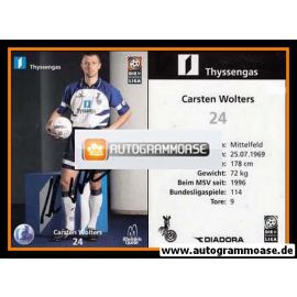 Autogramm Fussball | MSV Duisburg | 1998 | Carsten WOLTERS