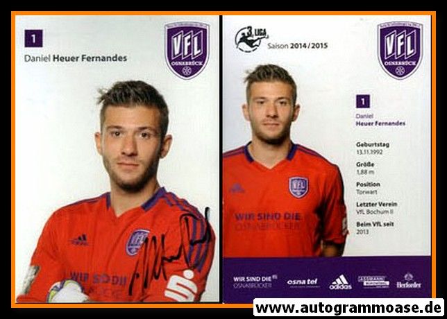 Autogramm Fussball | VfL Osnabrück | 2014 | Daniel HEUER FERNANDES