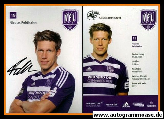 Autogramm Fussball | VfL Osnabrück | 2014 | Nicolas FELDHAHN