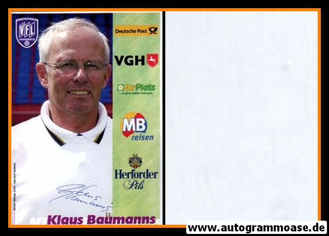 Autogramm Fussball | VfL Osnabrück | 2000 | Klaus BAUMANNS