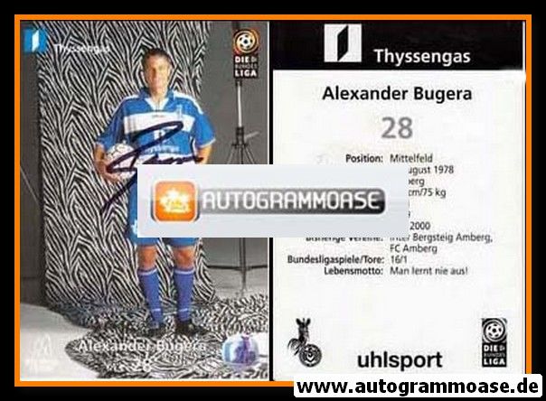 Autogramm Fussball | MSV Duisburg | 1999 | Alexander BUGERA