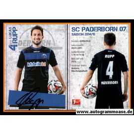 Autogramm Fussball | SC Paderborn 07 | 2014 | Lukas RUPP