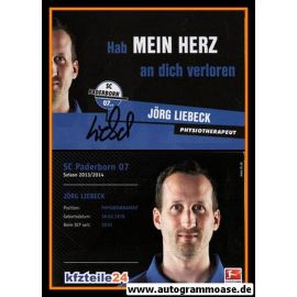 Autogramm Fussball | SC Paderborn 07 | 2013 | Jörg LIEBECK