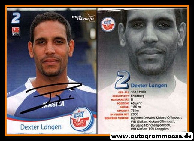 Autogramm Fussball | Hansa Rostock | 2009 | Dexter LANGEN