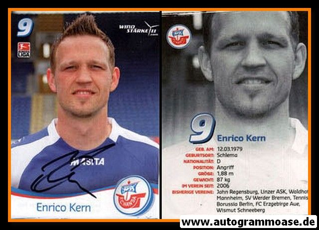 Autogramm Fussball | Hansa Rostock | 2009 | Enrico KERN