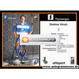 Autogramm Fussball | MSV Duisburg | 1999 | Dietmar HIRSCH