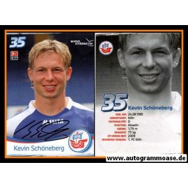 Autogramm Fussball | Hansa Rostock | 2009 | Kevin SCHÖNEBERG