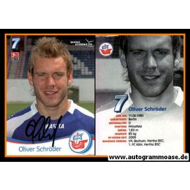 Autogramm Fussball | Hansa Rostock | 2009 | Oliver SCHRÖDER
