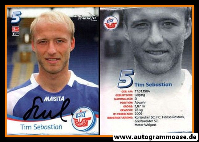 Autogramm Fussball | Hansa Rostock | 2009 | Tim SEBASTIAN