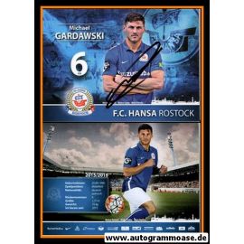 Autogramm Fussball | Hansa Rostock | 2015 | Michael GARDAWSKI