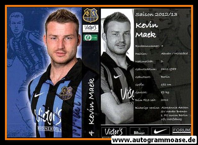 Autogramm Fussball | 1. FC Saarbrücken | 2012 | Kevin MAEK