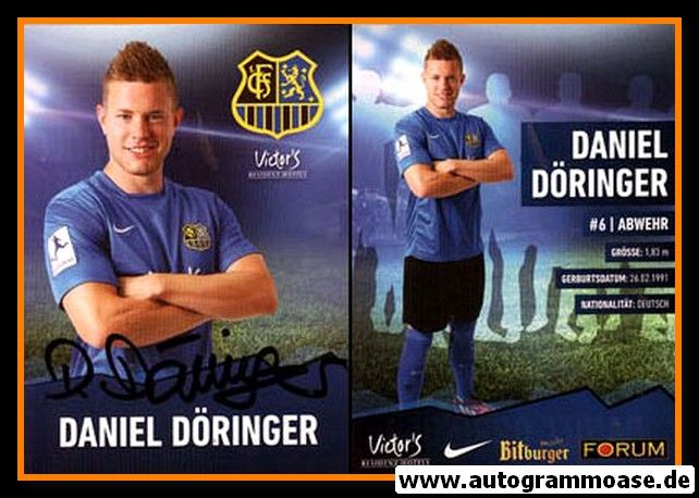 Autogramm Fussball | 1. FC Saarbrücken | 2014 | Daniel DÖRINGER