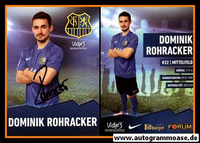 Autogramm Fussball | 1. FC Saarbrücken | 2014 | Dominik ROHRACKER