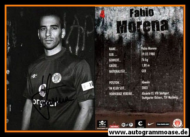 Autogramm Fussball | FC St. Pauli | 2008 | Fabio MORENA