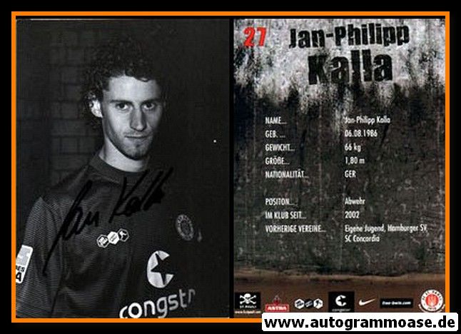 Autogramm Fussball | FC St. Pauli | 2008 | Jan-Philipp KALLA