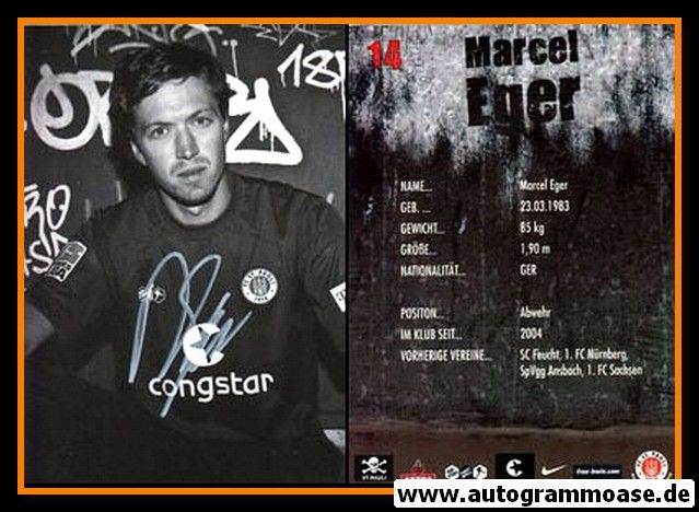 Autogramm Fussball | FC St. Pauli | 2008 | Marcel EGER