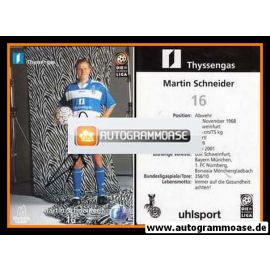 Autogramm Fussball | MSV Duisburg | 1999 | Martin SCHNEIDER