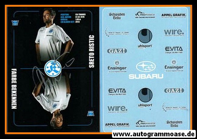 Autogramm Fussball | Stuttgarter Kickers | 2014 | Sreto RISTIC