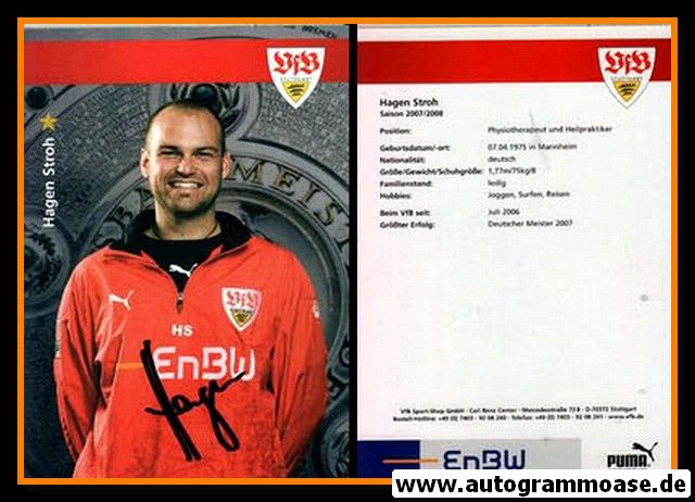 Autogramm Fussball | VfB Stuttgart | 2007 | Hagen STROH