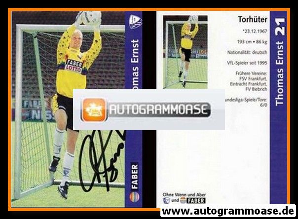 Autogramm Fussball | VfL Bochum | 1997 | Thomas ERNST