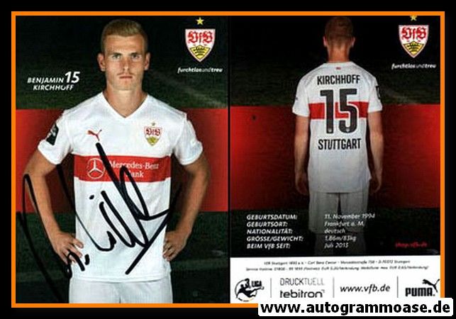 Autogramm Fussball | VfB Stuttgart II | 2015 | Benjamin KIRCHHOFF