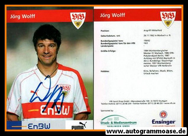 Autogramm Fussball | VfB Stuttgart | 2005 TM | Jörg WOLFF