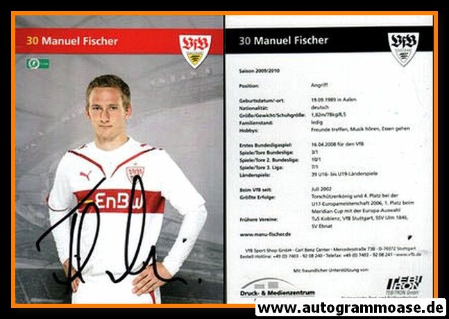 Autogramm Fussball | VfB Stuttgart II | 2009 | Manuel FISCHER